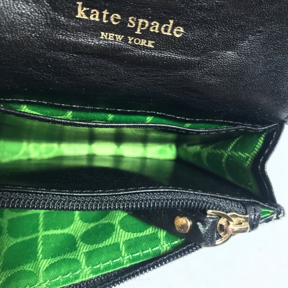 Kate Spade Small Black White Geometric Pattern Wallet NWOT - Picture 9 of 12